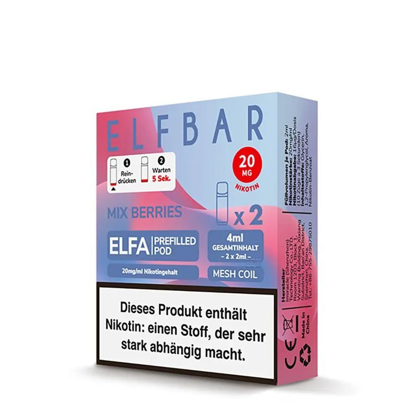 Elfa by Elf Bar 2 Prefilled Pods Mix Berries